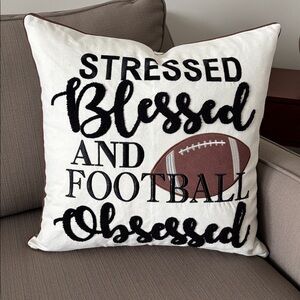 Hobby Lobby Stressed,Blessed AND Football Obsessed down feather filled